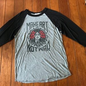 Obey 3/4 sleeve shirt